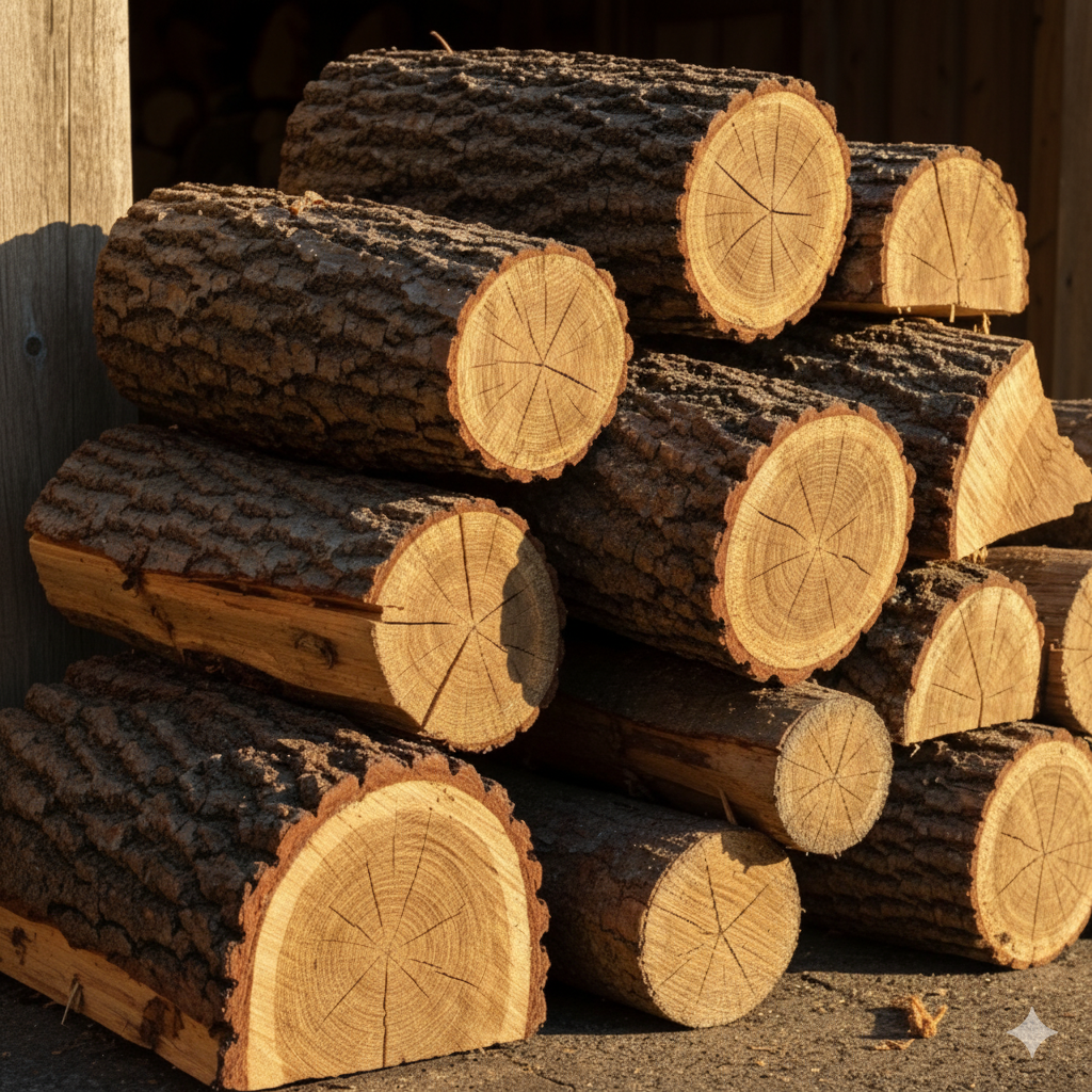 Lena de Roble Seca 33cm - La Más Duradera