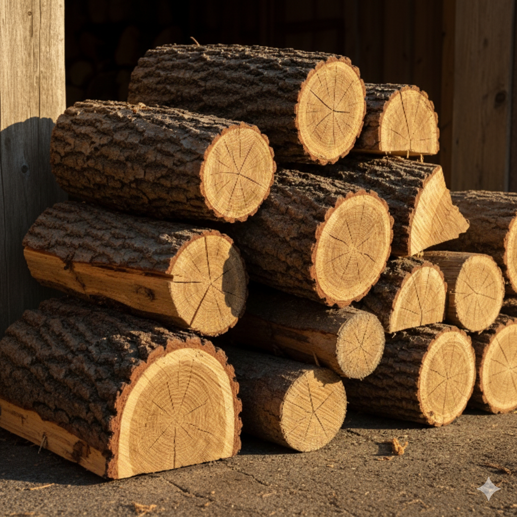 Lena de Roble Seca 33cm - La Más Duradera