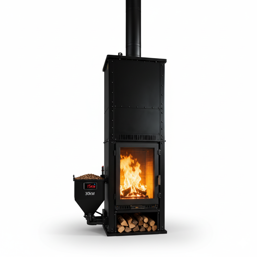 Estufa de Pellets 15 kW Aire - Máxima Potencia